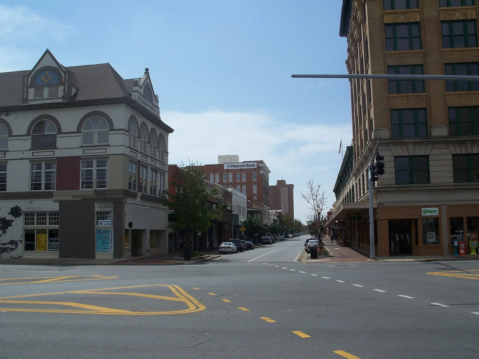 Palafox Street in downtown Pensacola, where the holiday lights go up each November.