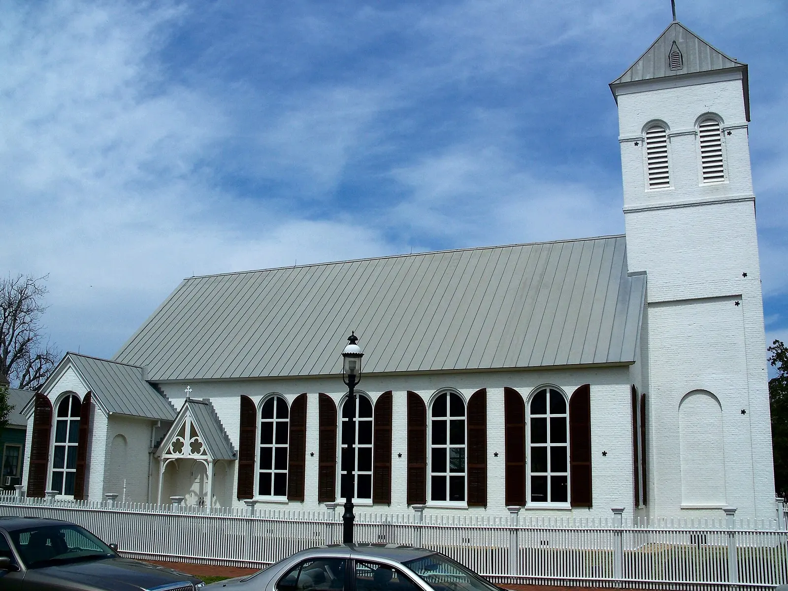 Old Christ Church on South Adams Street in Pensacola's Historic Pensacola Village.