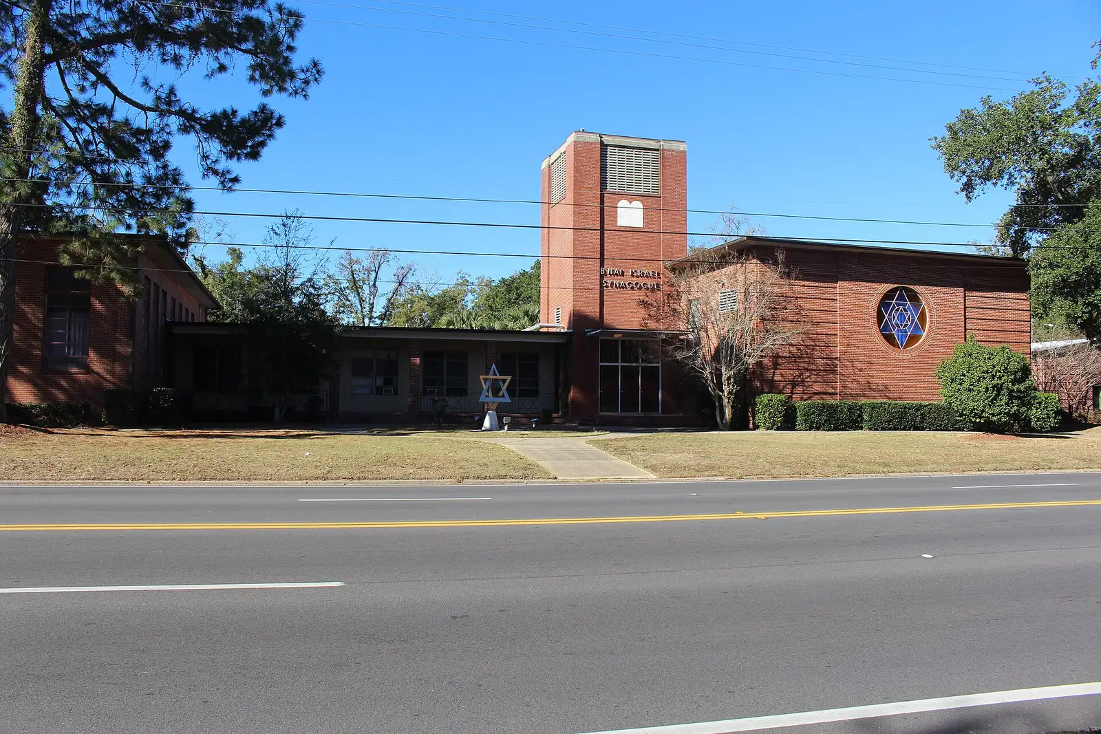 B'nai Israel Synagogue, a block east of the Eastside redevelopment district in Pensacola.
